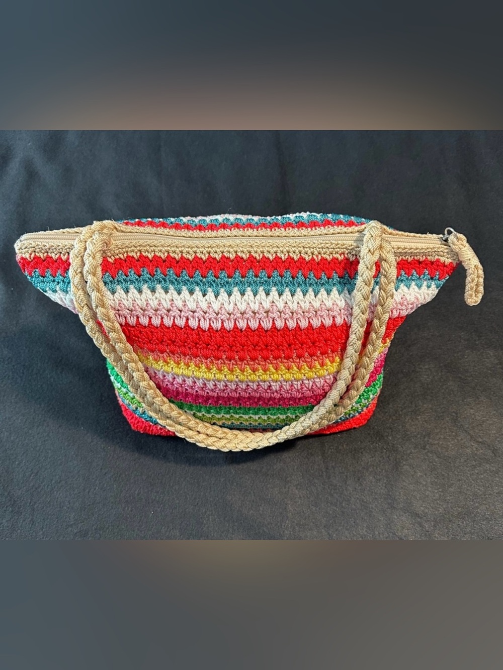 The Sak Multicolor Crochet Tote Bag - Picture 1 of 6